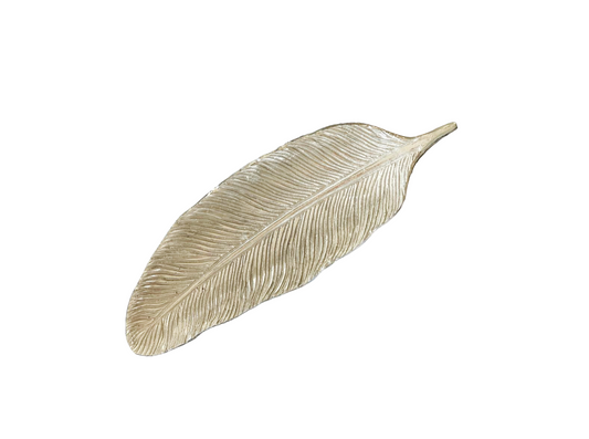 Silver Feather Tray