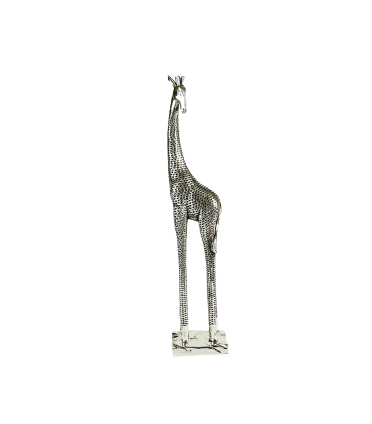 Silver Giraffe Statue