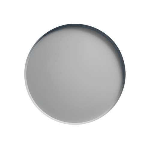 Grey Contemporary Round Tray